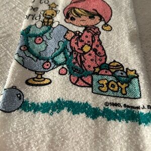 Vintage 1990 Precious Moments Handtowel. Tags still on it.
